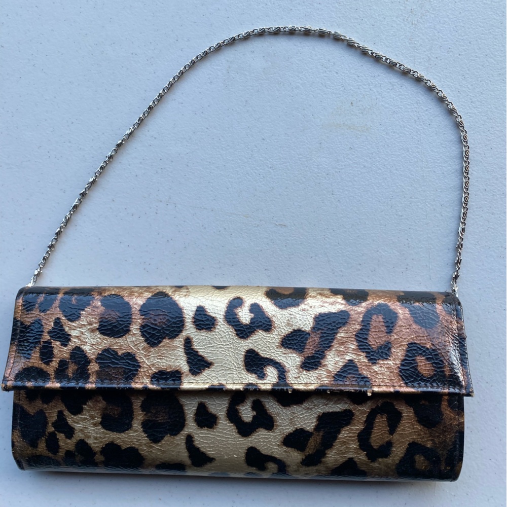 Faux-Cheetah Print Purse